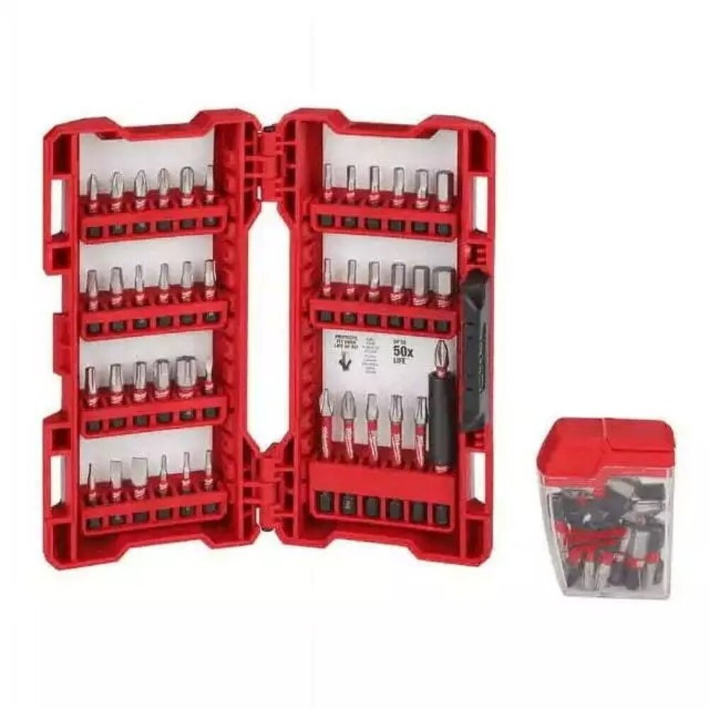 Milwaukee SHOCKWAVE Impact Duty Alloy Steel Screw Driver Drill Bit Set 72-Piece